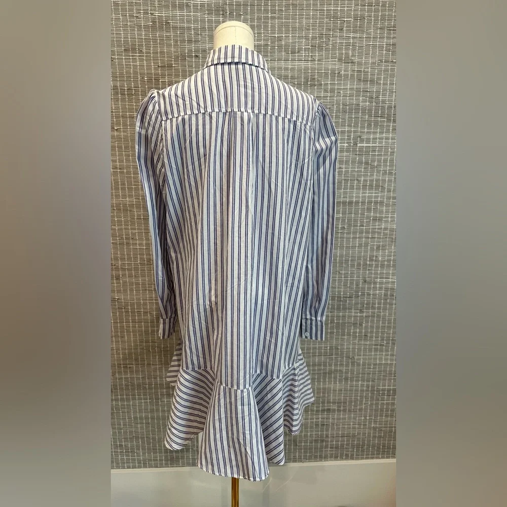 Tuckernuck Blue and White Striped Shirt Dress